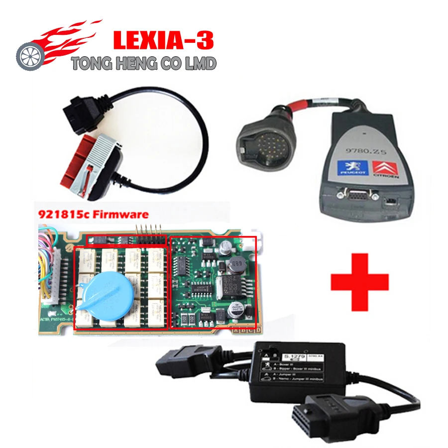 Lexia 3 PP2000 для Peugeot c itroen Diagbox V7.83/V8.55 LEXIA3 полный прошивок чипов 921815C + PSA 30pin S1279|lexia-3
