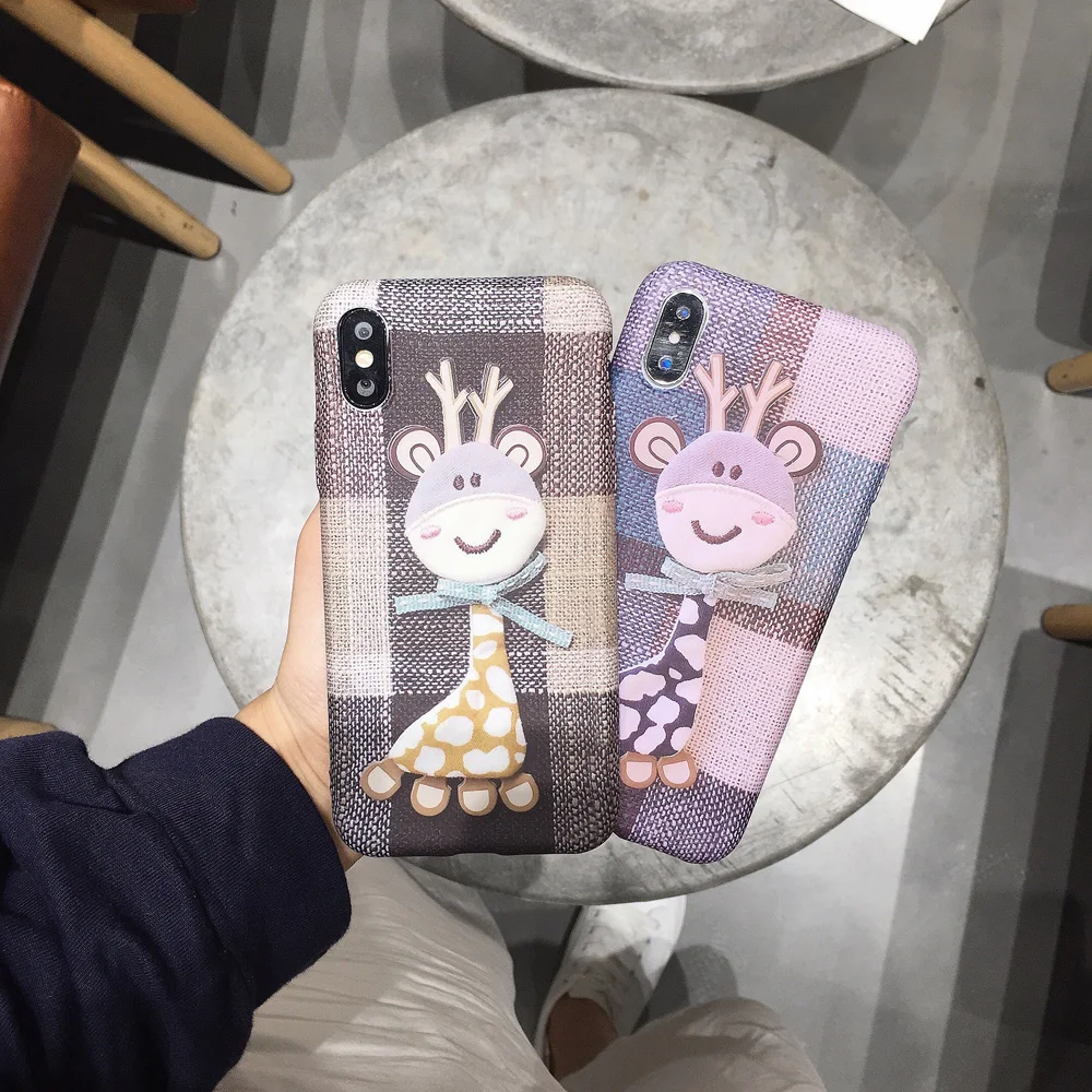 Бесплатная доставка милые животные с рисунком жирафа для iphonexr xsmax 7 8 plus 6splus воды