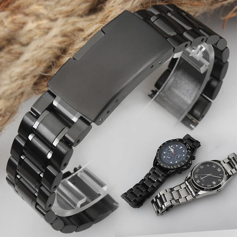 Аксессуары для часов Casio Shanghai Omega Seagull ремешок из нержавеющей стали водонепроницаемые однотонные мужские спортивные часы с цепочкой