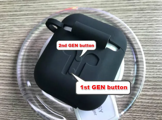 Free Ship Universal Cases for Airpods 1st 2nd Generation Protective Earphone Cover Case Apple airpods 1 2 with Carabiner | Электроника