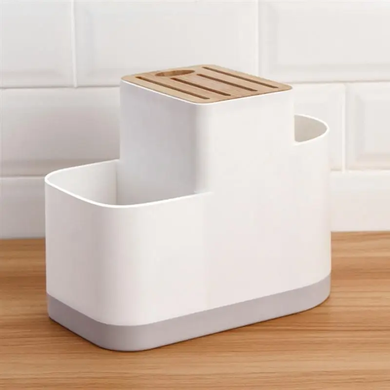Multifunction Kitchen Knife Storage Rack Knife Block Stand Tool Holder Flatware Organizer Holder for Chopsticks Spoons