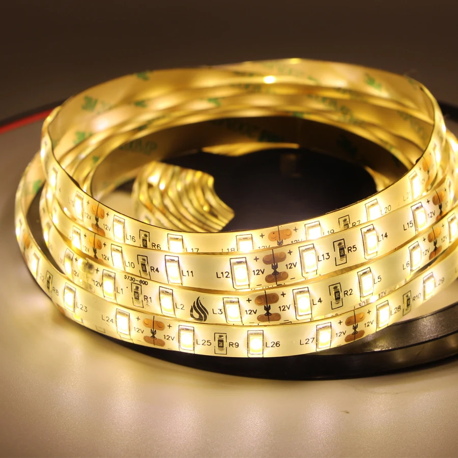 5 м 10 SMD 5630 5730 Светодиодная лента 60 светодиодов/м гибкая ленточная лампа
