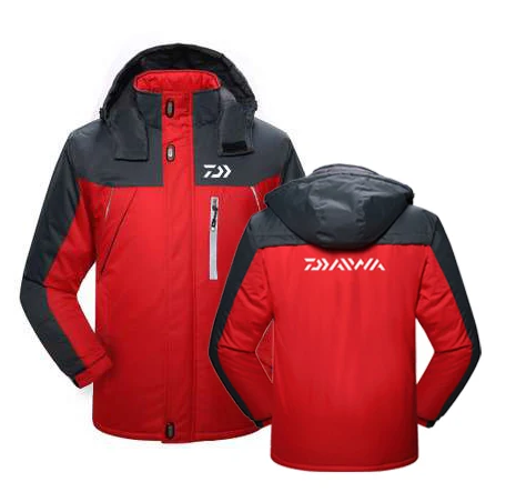 

2019 DAIWA Fishing Clothing Winter Fleece Warm Waterproof Fishing Jackets Men Plus Size Fishing Clothes Sport Thick Fishing Coat