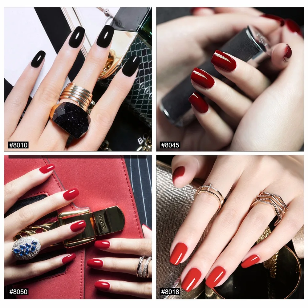 Modelones 8Pcs/Lot Color Gel Polish UV Led Soak Off Nail Varnish Long Lasting Semi Permanent Lacquer Art Kits | Красота и здоровье