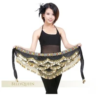 new style coins belly dance waist chain hip scarf bellydance belt 9 colors for your choice