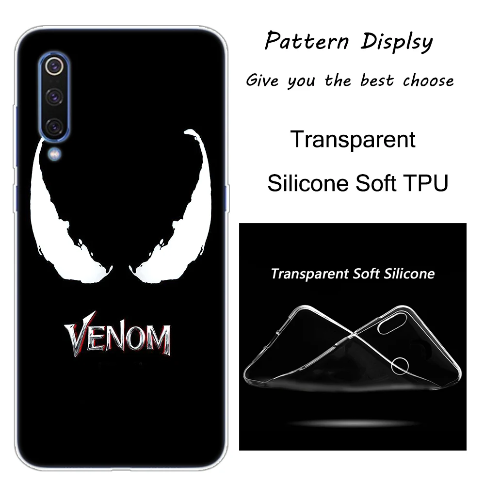 012 Горячая Venom с героями комиксов Марвел, силиконовый чехол для Xiaomi Pocophone F1 9T 9 9SE 8 A2 Lite A1 A2 Mix3 Redmi K20 7A Note 4 4X5 6 7 Pro S2 крышка - Цвет: 012