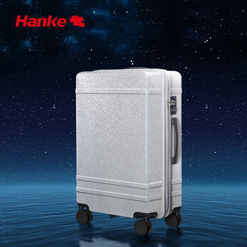 Hanke запатентованный дизайн чехол для багажа для мужчин и женщин чехол на колесиках PC Spinner колеса для путешествий на колесиках 20 24 дюйма H9810