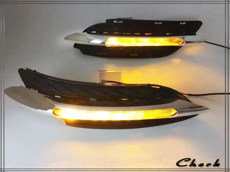 Дневной светильник для Mercedes Benz W246 B180 B200 2011 2012 2013 DRL 12 В Светодиодный дневной ходовой светильник водонепроницаемый с поворотным сигналом