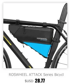 ROSWHEEL 1.2L портативная Водонепроницаемая велосипедная седельная сумка, велосипедная сумка для сидения, велосипедная сумка, задняя Сумка