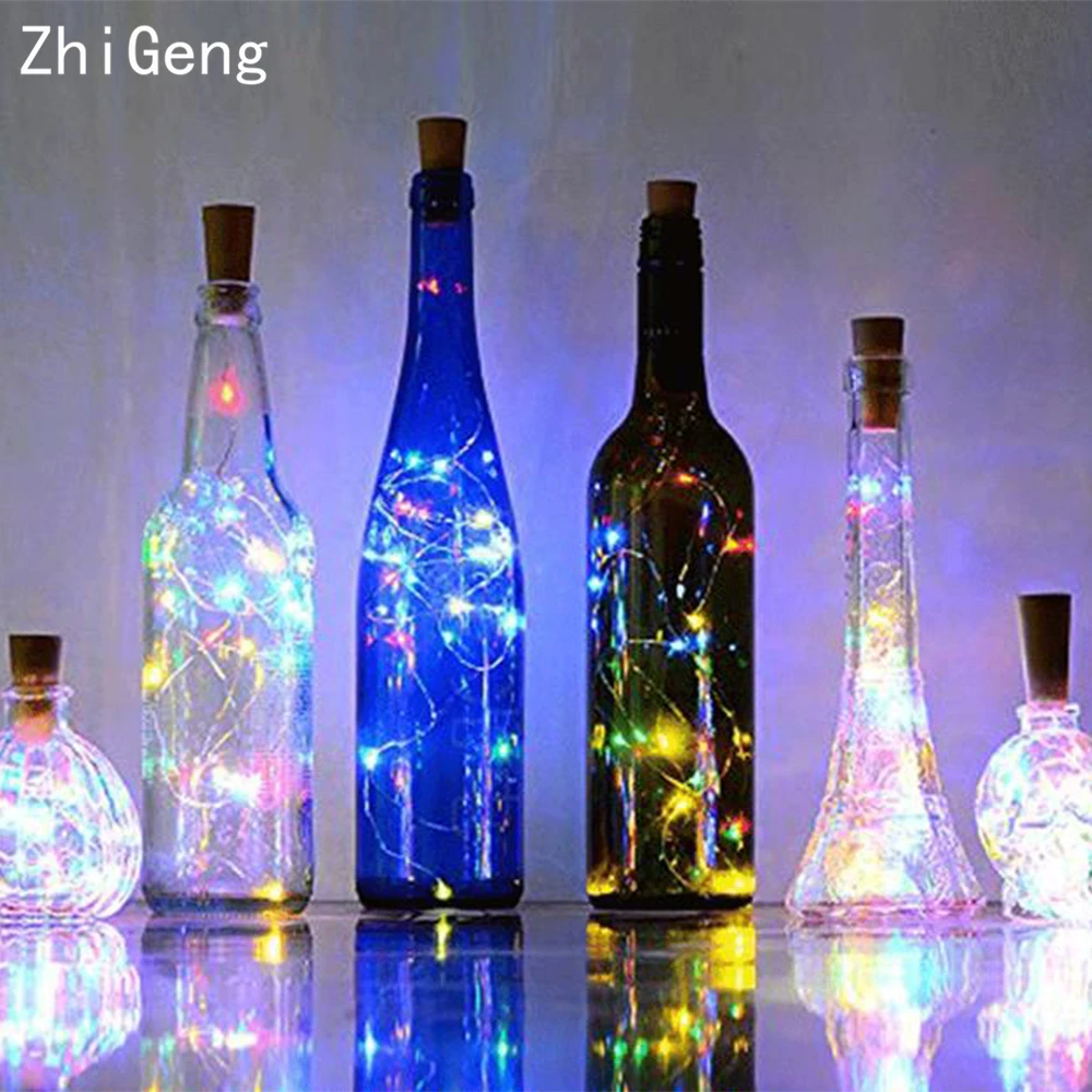 ZhiGeng 1 м 2 нить с пробкой свет медный провод светодиодный Огни праздничного