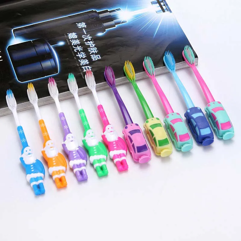 3 шт./упак. детская зубная щетка для детей мультфильм Детские зубные щетки