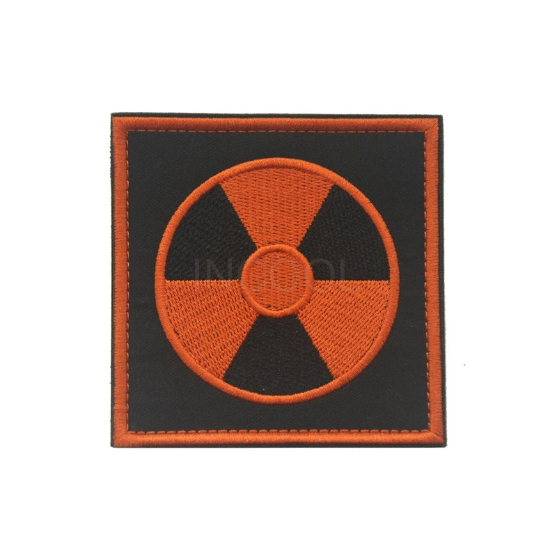 Вышитая нашивка русский ядерный радиационный патч тактические эмблемы значки