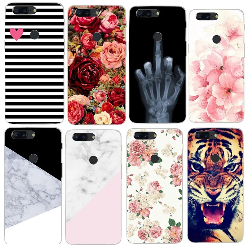 Чехол для Oneplus 6 чехол из ТПУ с мультяшным рисунком 1 + One Plus 5 5T Oneplus6 силиконовый