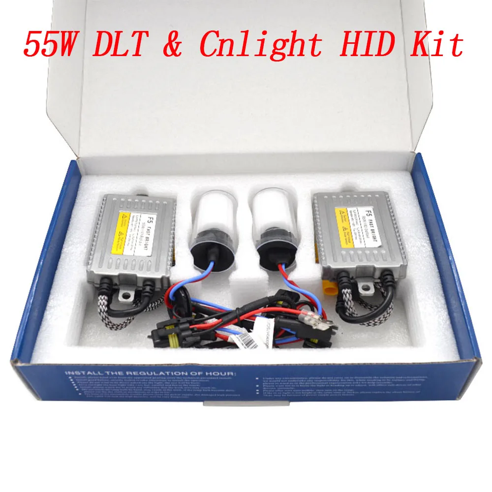 Оригинальный комплект фар Cnlight DLT HID 55 Вт Быстрый Яркий балластный реактор 4300K 5000K