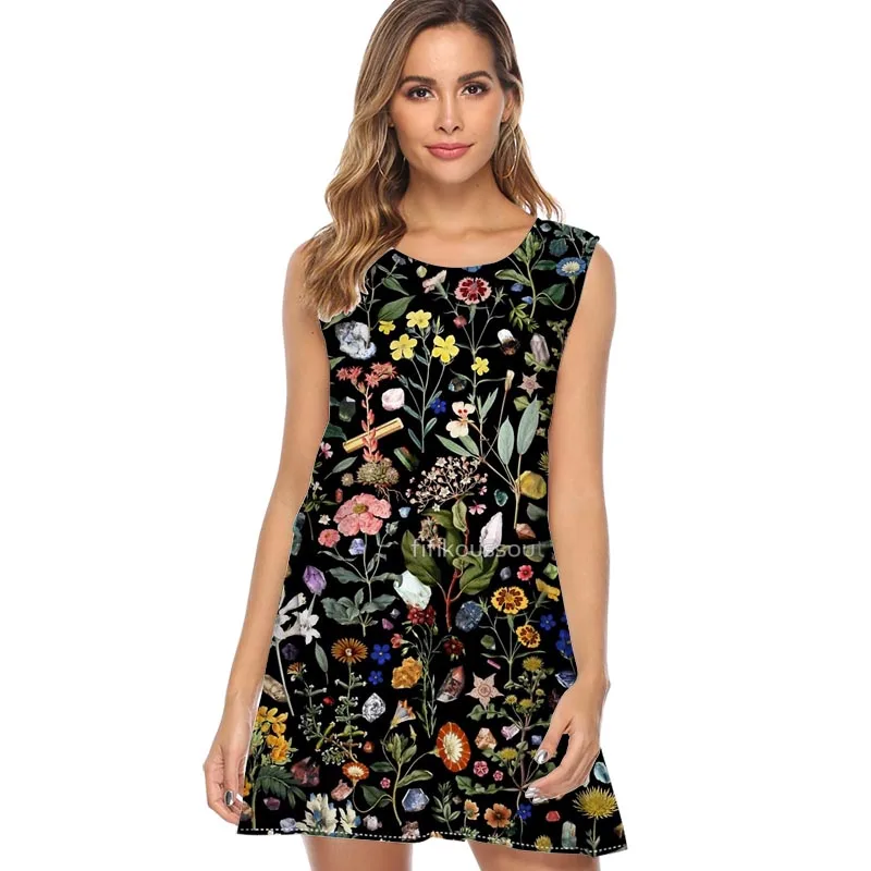 Женское летнее платье футболка с круглым вырезом и коротким рукавом|Женские