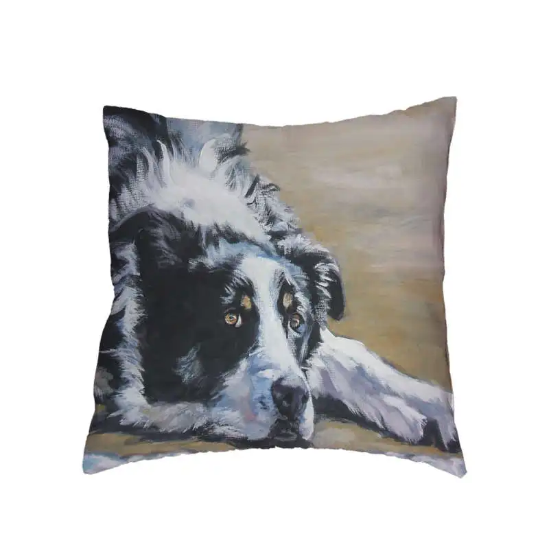 2018 популярный милый кожаный чехол для подушки с изображением собаки корги