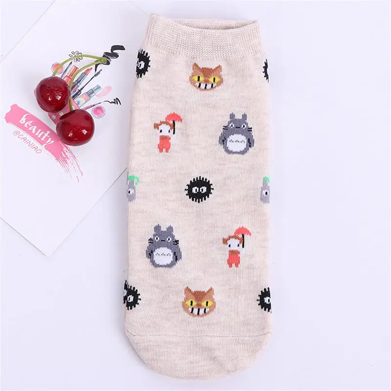 

Lovely Socks For Women Cotton Cartoon Print Comfortable Socks Standard Straight Ins Mid Socks Female Casual