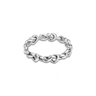 CKK кольцо узлом сердец Band кольца для мужчин и женщин Anillos Mujer серебро ювелирные Bague плата 925 Para Свадебные украшения Обручение