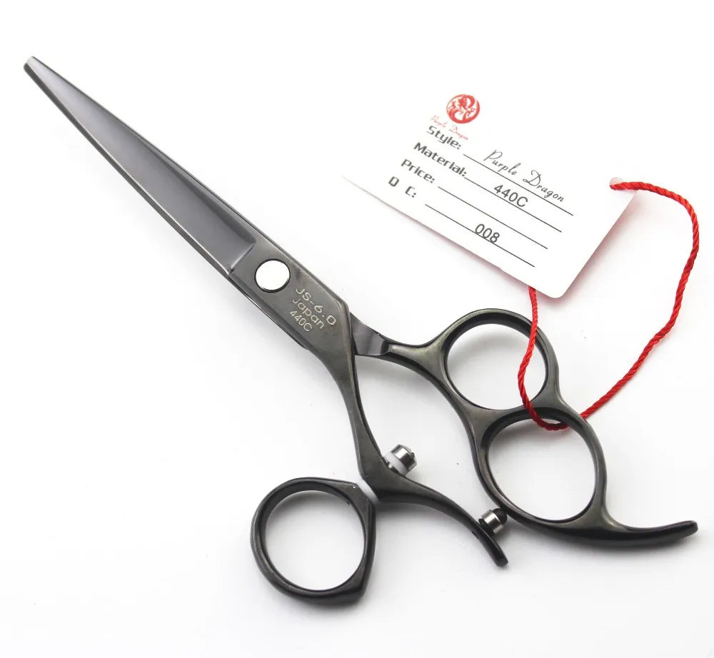Purple Dragon 6 Inch Left hand Swivel Hair Scissors Professional High Quality Cutting Shears hairdresser supplies | Красота и