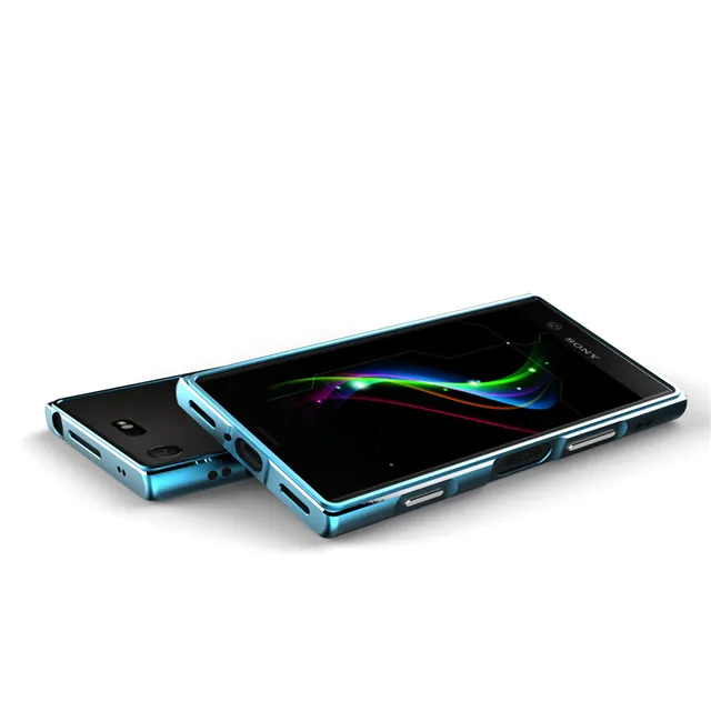 blue Для sony Xperia XZ3 XZ2 XZ1 Compact ультра тонкий алюминиевый металлический бампер рамка чехол для sony XA2/XA2 Ultra/XZ1 Mini - Цвет: blue