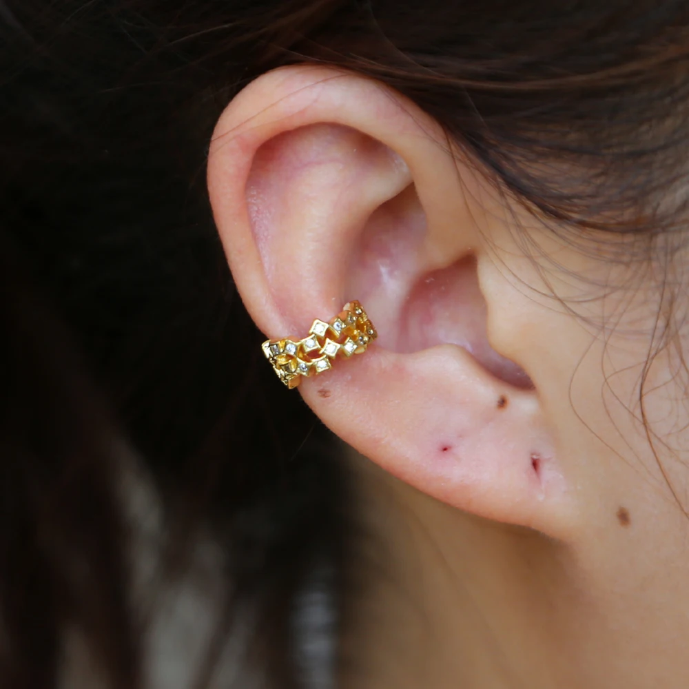 1 шт. богемные женские изящные сотовые ушные манжеты с защелкой модные свадебные