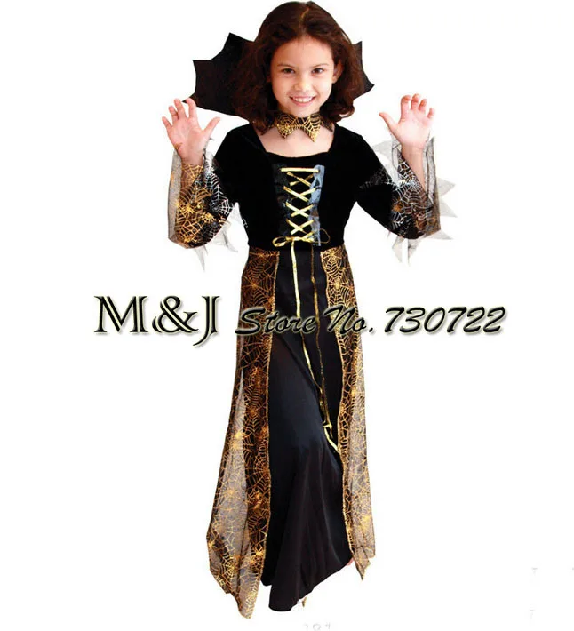 Бесплатная доставка! Необычный красивый костюм ведьмы-паука ведьмы карнавальные