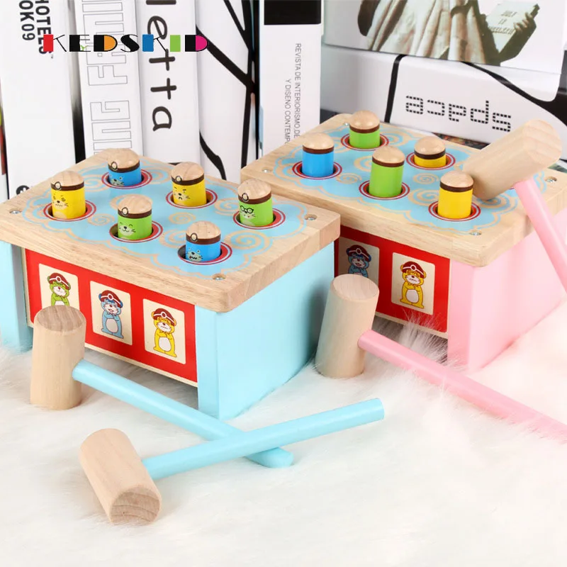 Деревянный интерес whac а моль игрушки развивающие игры building block осуществлять