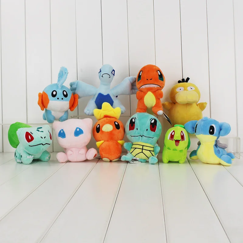 Аниме милый плюшевый драгонайт игрушка белки Bulbasaur чармандер Чаризард Lugia Mudkip Licario Lapras Totodile кукла