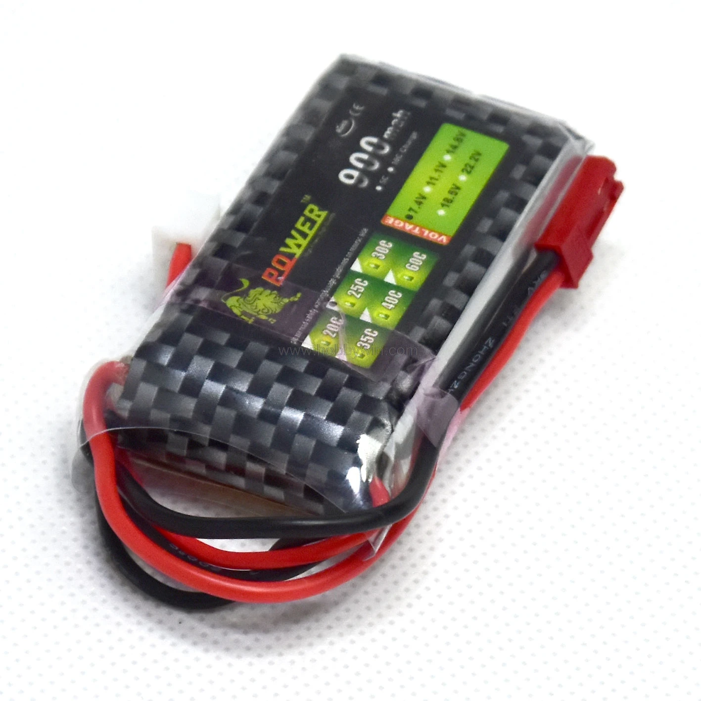 

7.4V 2S 900mAh 25C LiPO battery JST plug Burst 50C RC model airplane helicopter drone Lipolymer power pack