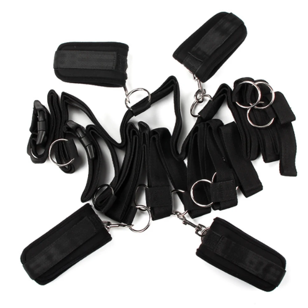 Sex Handcuffs Collar Bondage Restraint Kit Belt Nipple Clamp Whip Adult Game Toys for Couples | Красота и здоровье