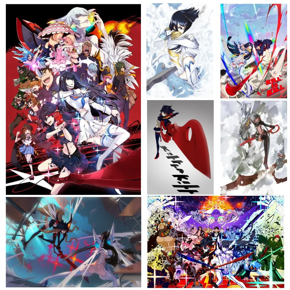 Постер Lychee с японским аниме KILL la Настенная Наклейка для украшения гостиной дома