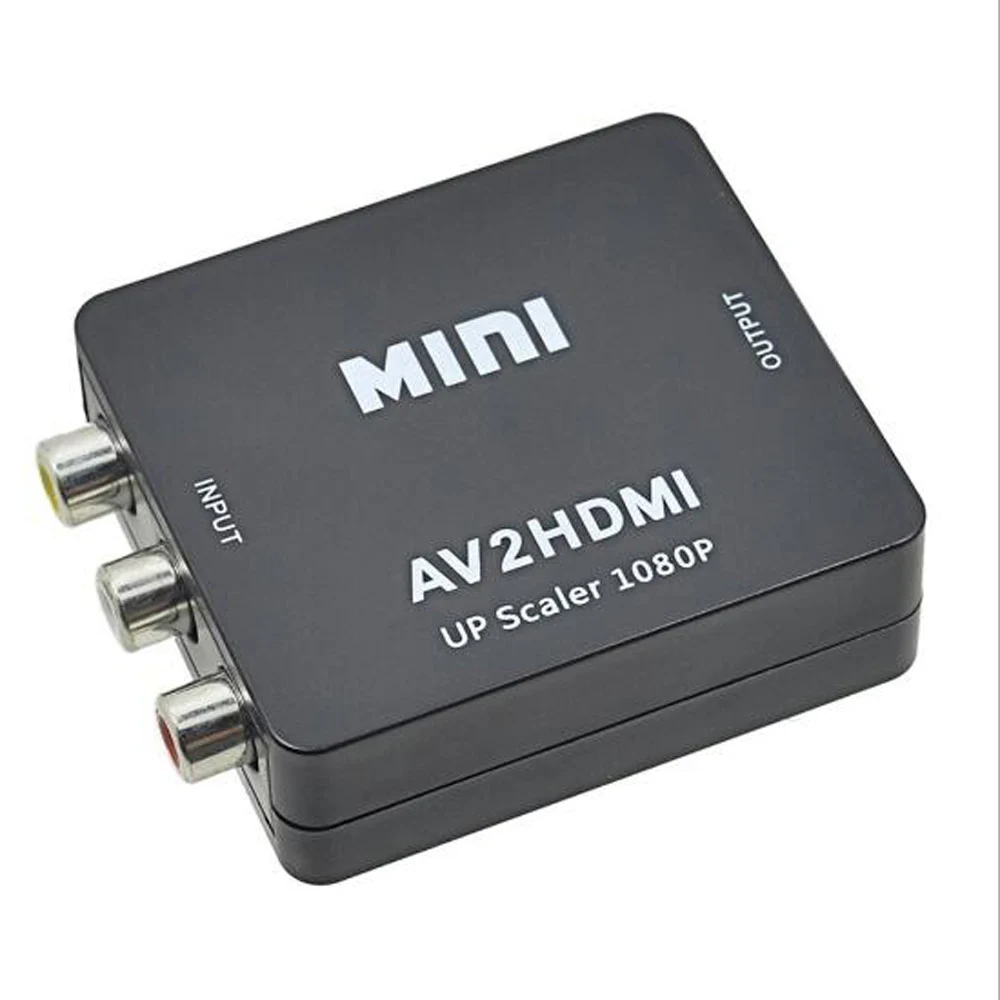 10 шт. AVTOHDMI AV к HDMI 1080P выход RCA 1080PRCA AV/CVSB L/R Компонентный видео формату адаптер AV2HDMI HD
