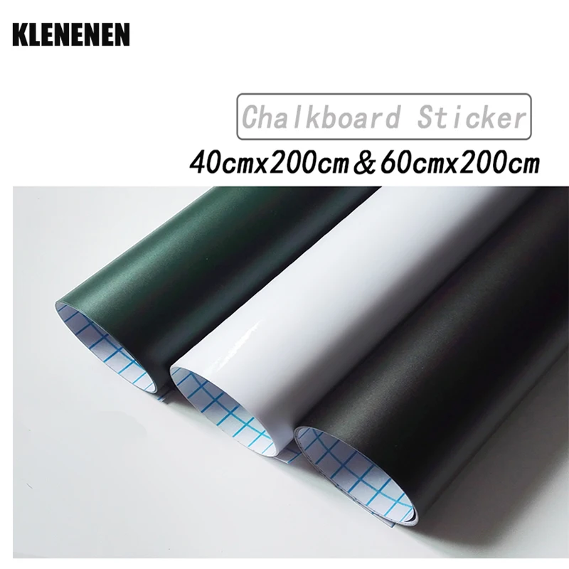 Chalkboard Sticker for Wall Removable Draw Erasable Learning Multifunction Black Board for Kids room School Supplies