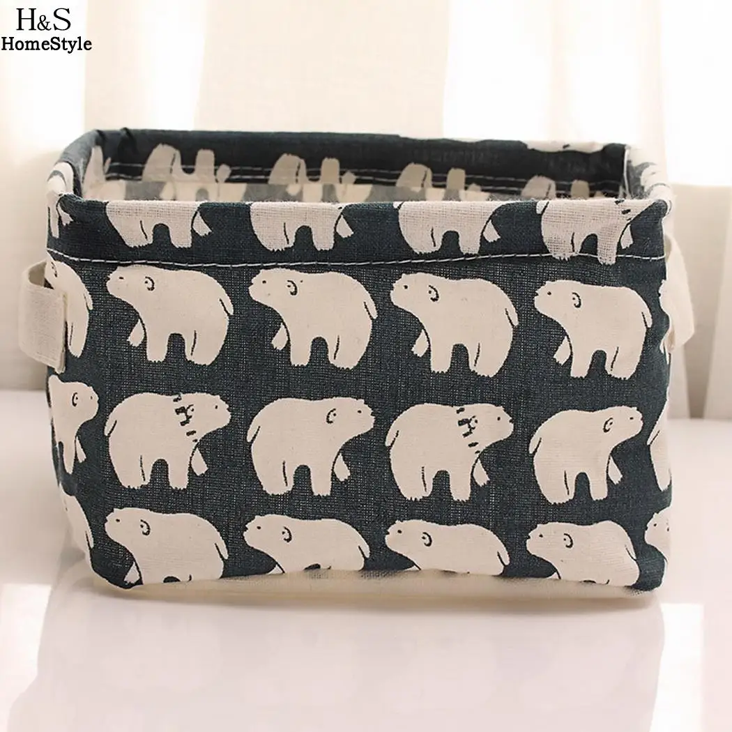 И офисное хранилище хлопковая отделка складная Удобная домашняя корзина