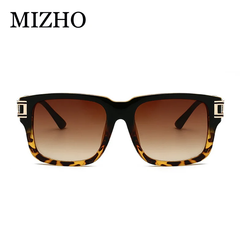 

MIZHO Fashion Cool Steampunk Vintage Retro Square Metal Man Sun Glasses UV400 Oculos Celebrity Sunglasses Men Brand Designer