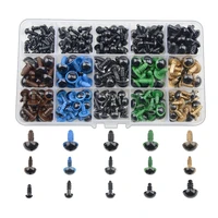 feltsky 300 pack 150pcs colorful safety eyes 150pcs washers for decys sewing packaged by grid box 6891012mm colourful