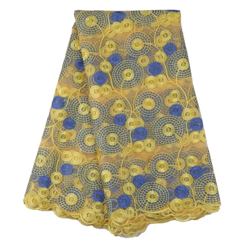 High quality Free shipping big swiss voile lace fabric 5 yards Swiss African dry cotton for making dress | Дом и сад