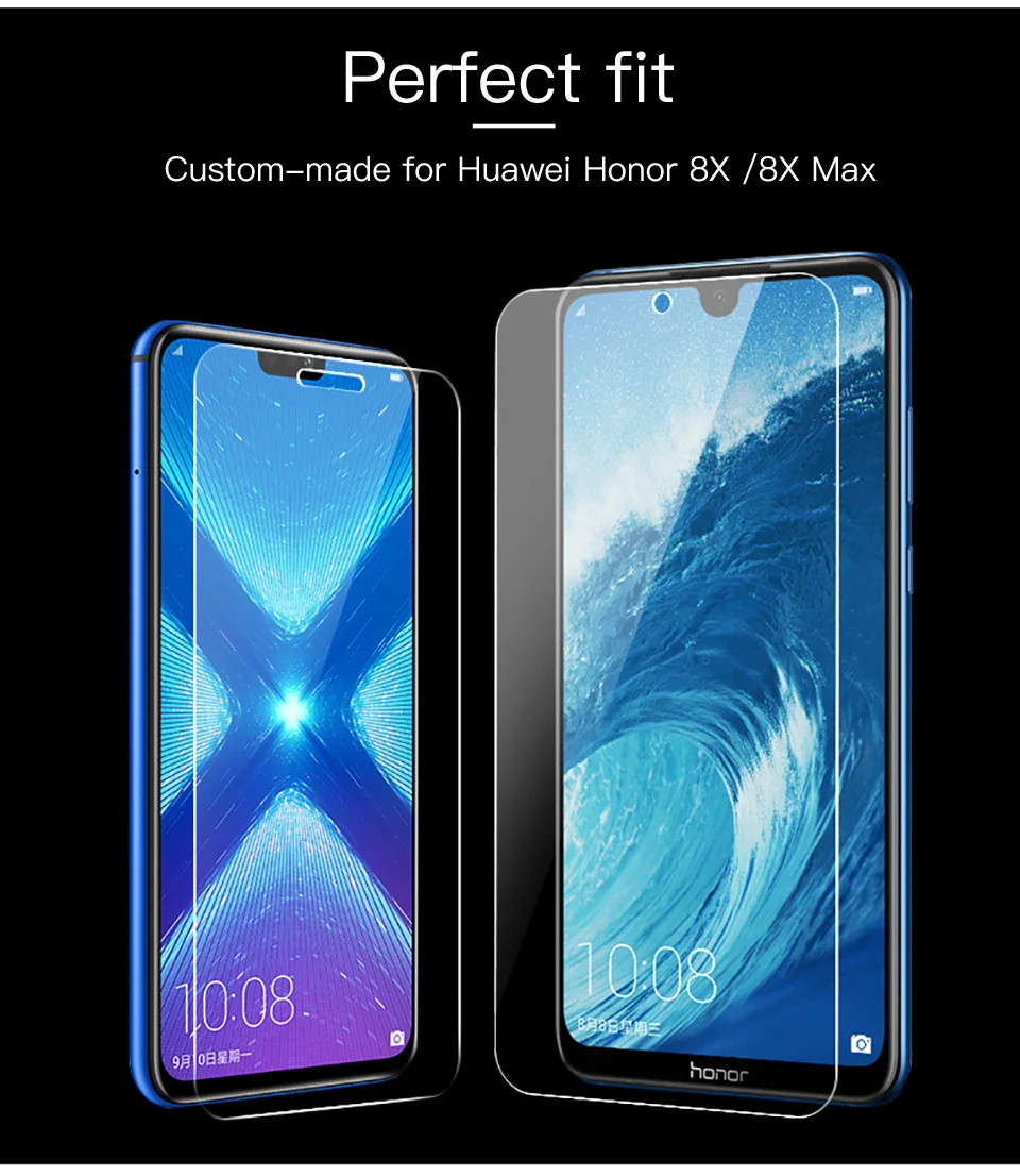 PZOZ закаленное стекло для huawei honor 8X Max 10 8 9 lite V10 V8 V9 Play 9i защита экрана телефона прозрачная 9H HD пленка