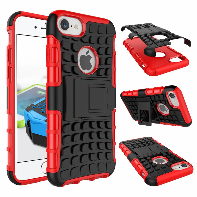 Для iPhone 7 Прочный ТПУ Пластик Гибридный Heavy Duty Панцири чехол для телефона плюс