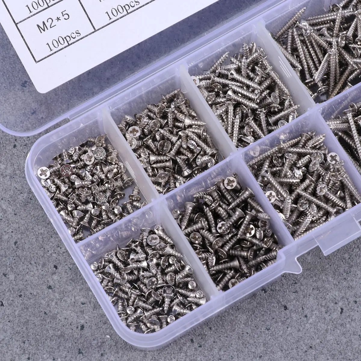 Набор из 800 винтов углеродистая сталь высокое качество Премиум класс с чехлом