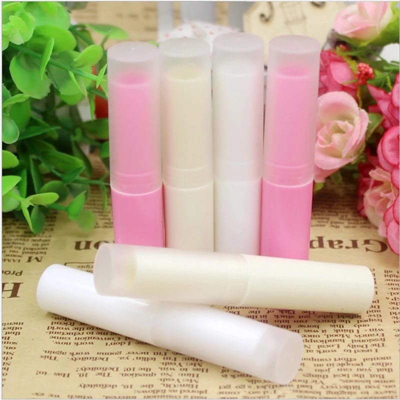 

50 Pcs/lot Lip Balm Tube 4g Deodorant Container Lotion Bar Twist Empty Lipstick Makeup Container Lip Balm Bottles Wholesale