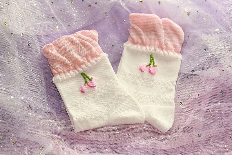 Зима осень принцесса носки Kawaii хлопок Японский Харадзюку привлекательные