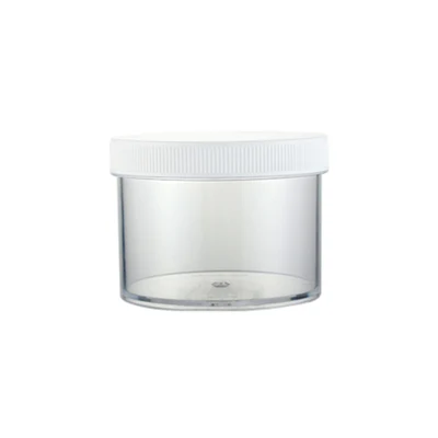 200G Fat Jar 120 мл 200 мл 400 мл пустая прозрачная PS пластиковая банка контейнер, горшок для пудры Жестяная Банка, бутылка для Крема Косметическая упаковка 12 шт./лот - Цвет: 200G Fat Jar