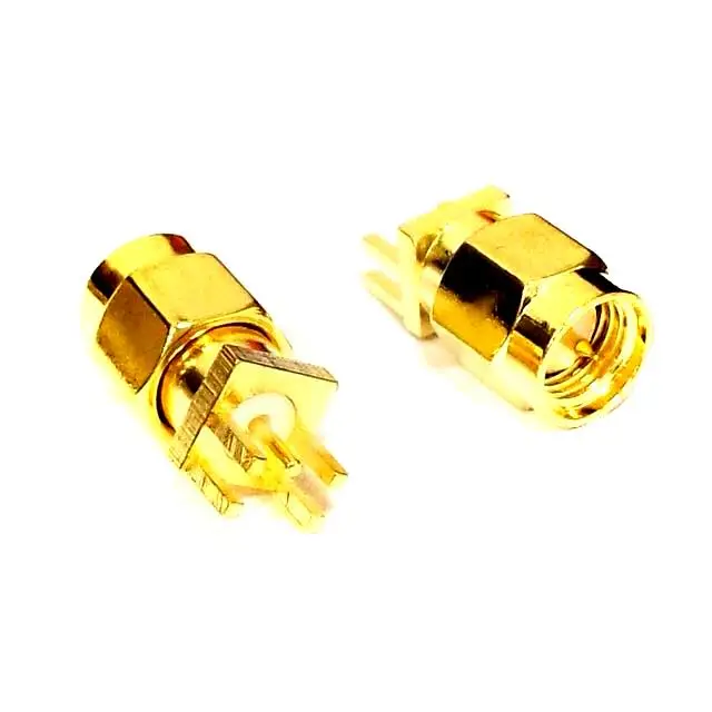 100 шт. SMA Male PCB Edge Mount припой Clip RF Connector Brass SMA-JE | Обустройство дома