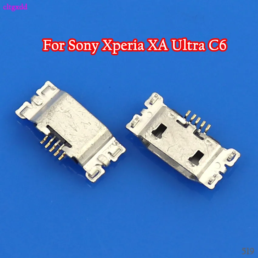 Cltgxdd 100 шт./лот для Sony Xperia XA Ultra C6 F3211 F3212 Micro USB коннектор зарядки разъем док