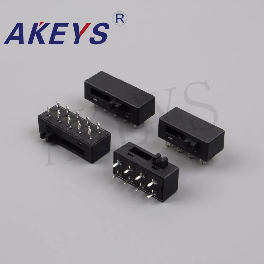 5 шт. SK-23N02 переключатель переключения слайдов боковые вставки 8 Pin 2P3T с железной