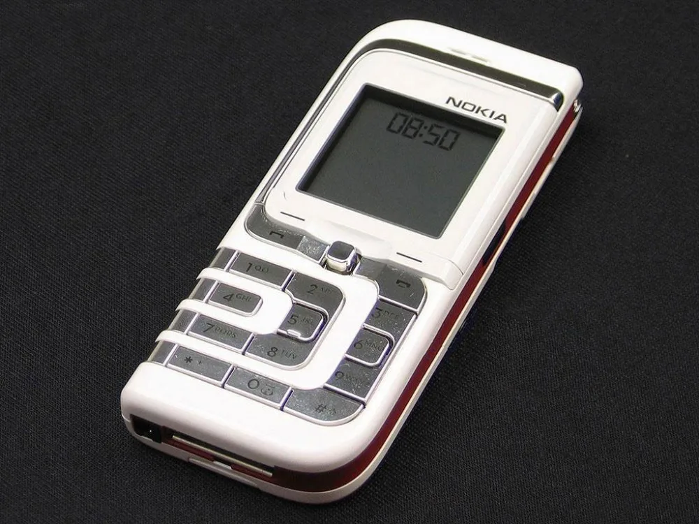 Разблокирована Nokia 7260 с одинарным сердечником FM радио 760 мАч Серебряный Цвет только старые дешевые отремонтированный мобильный телефон