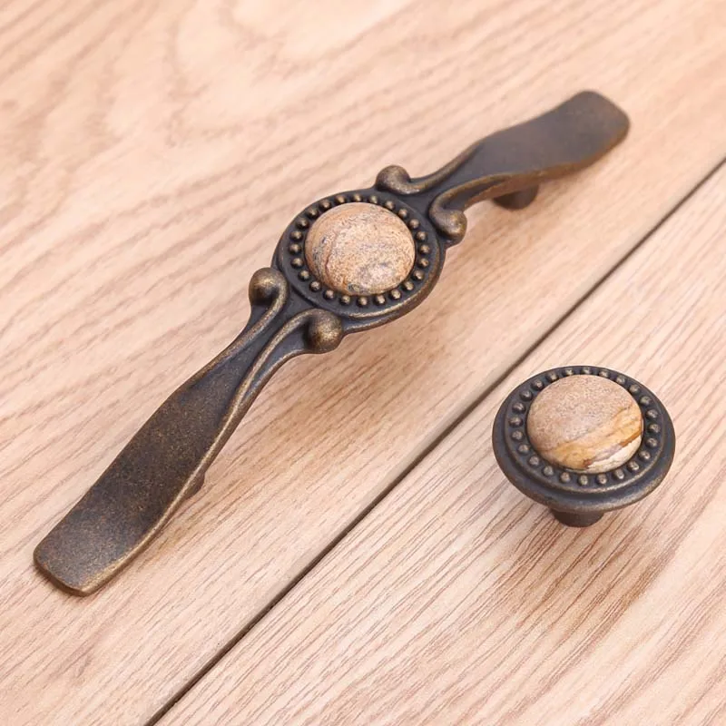 Ручки для мебели в винтажном стиле 76 мм античные серебряные бронзовые выдвижных