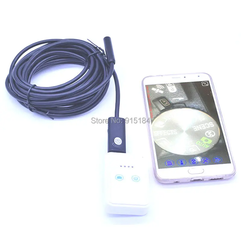 Wifi USB эндоскоп камера 9 мм тросик объектива Змея Труба инспекция HD s Поддержка Android