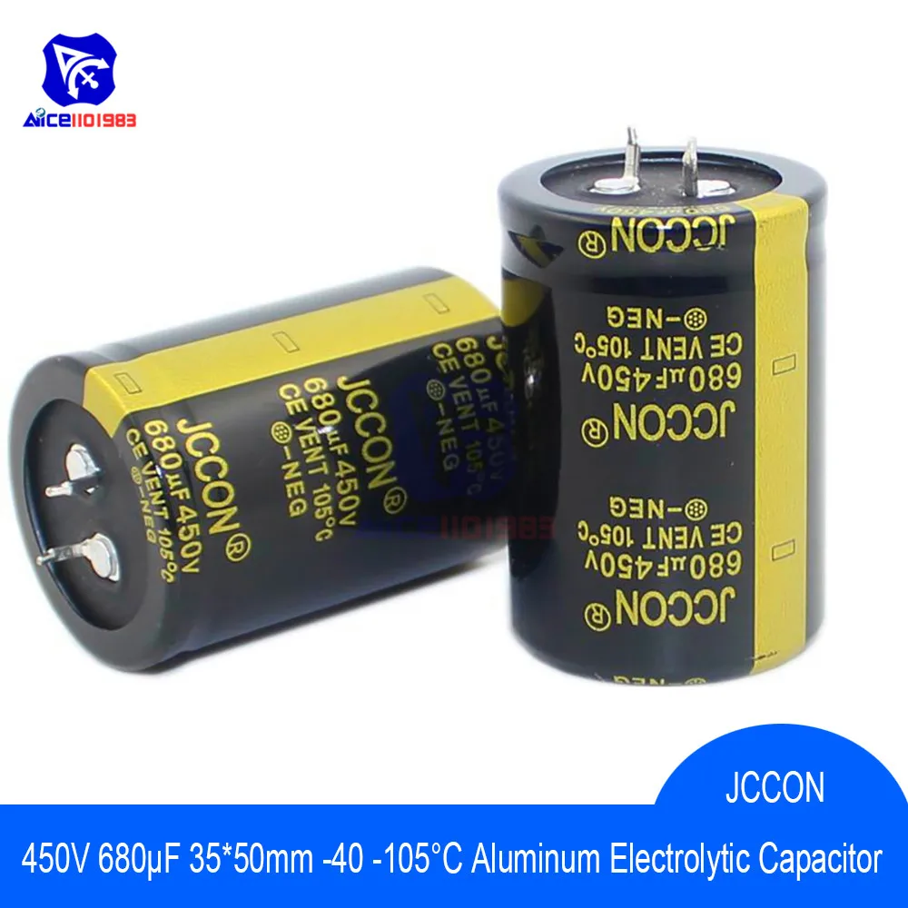 Алюминий электролитический конденсатор с алюминиевой крышкой, 450V 680 мкФ 35x50 мм Высокая частота низкая ESR 450v680μf 35*50 мм конденсатор с алюминиевой крышкой